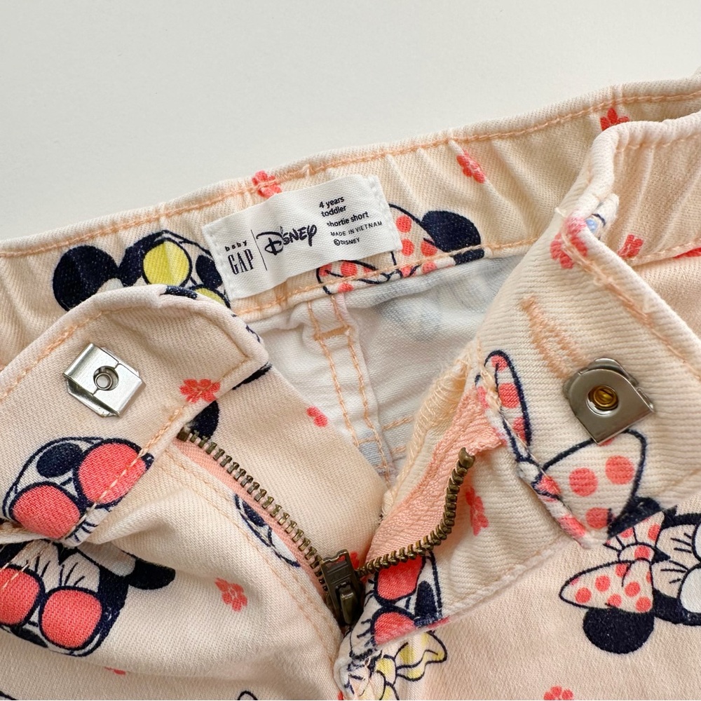 Disney Minnie Mouse Stretch Denim Shorts - Picture 3 of 3